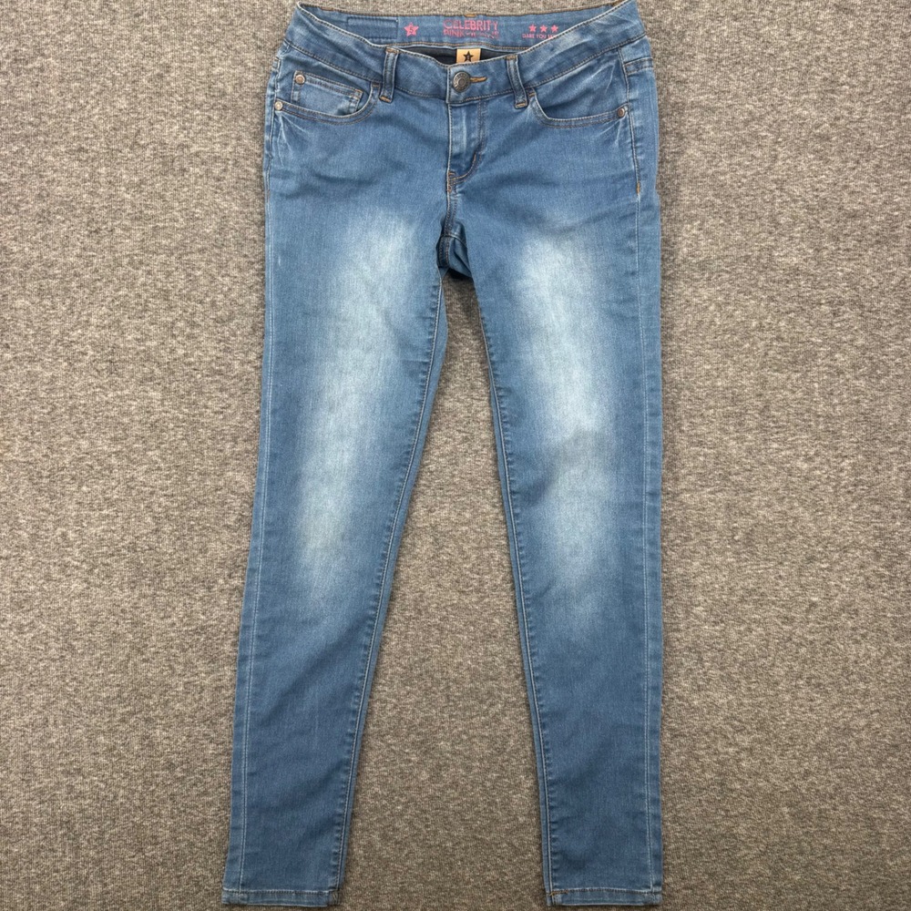 Celebrity Pink Dare You Skinny Jeans Womens 5 Medium Wash Stretch western  Blue‎